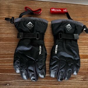 Hestra Gauntlet CZone Junior Glove Kids 6 Waterproof  Skiing Snowboarding Black